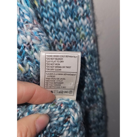 Cupcakes and Cashmere Speckled Blue Knit Sweater Size M - Picture 5 of 6